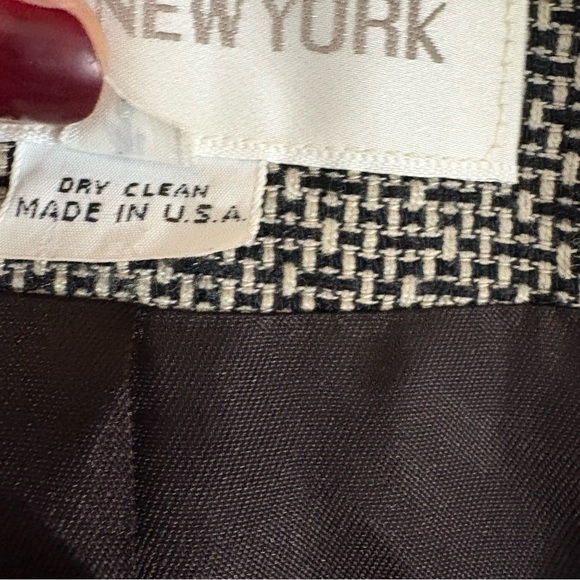 Vtg Jones New York Dress Coat Women’s Size 4 Brown Fleck Tweed Overcoat Made USA - Picture 4 of 12